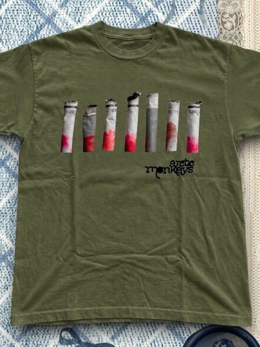 Olive Green Graphic T-Shirt